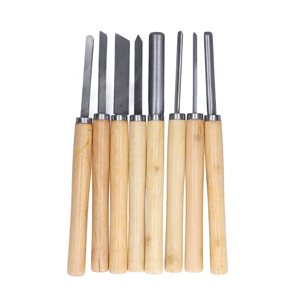 Skew Chisel Wood - 8종 HSS 강철 목공용 치즐 세트,