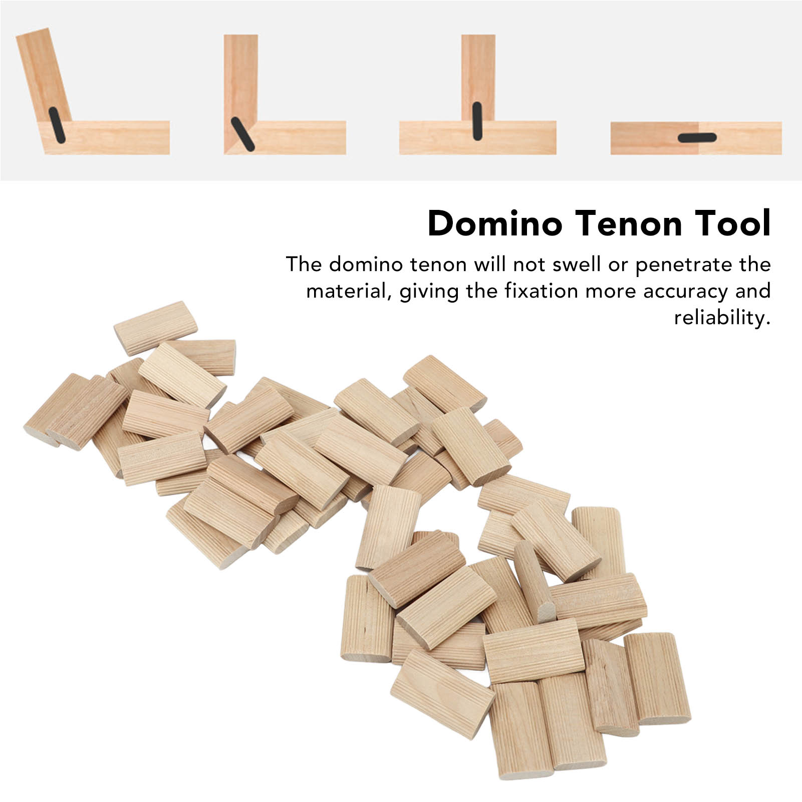 Woodworking Domino - 도미노 테논 너도밤나무 목재 8x40mm 루즈