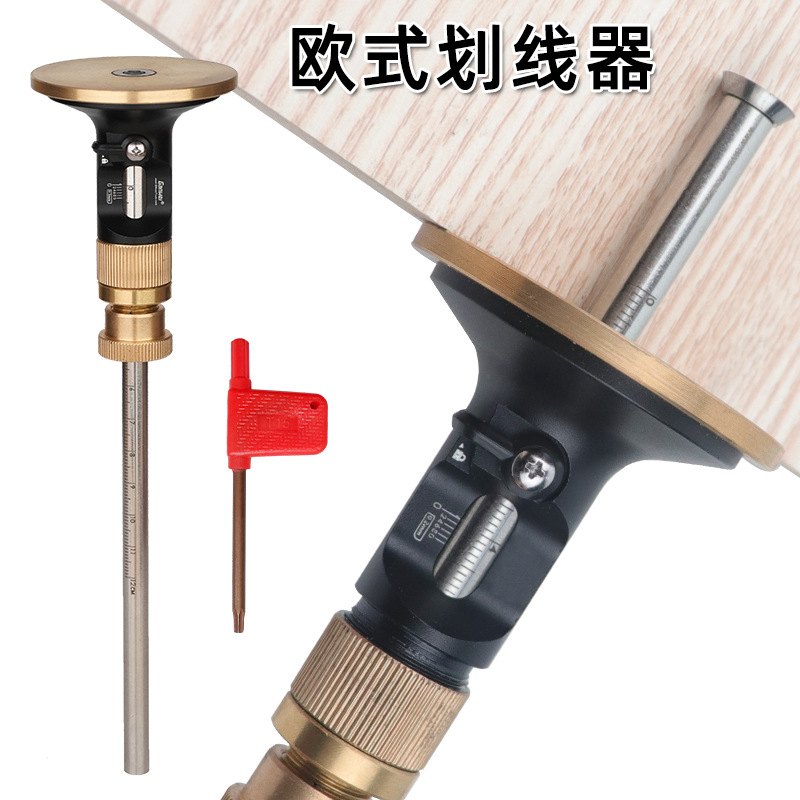 Woodworking Tool - 유럽식 정밀 조정 목재 마킹 게이지