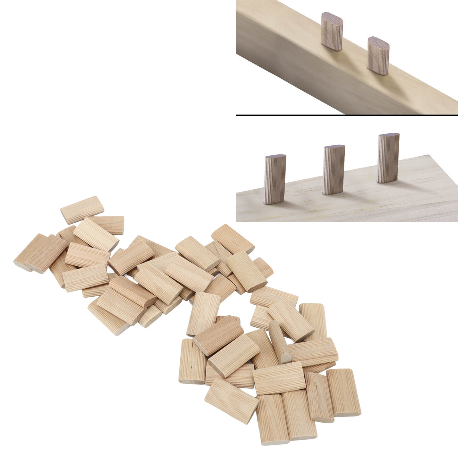 Woodworking Domino - 50개 도미노 테논 너도밤나무 목재 8x40mm