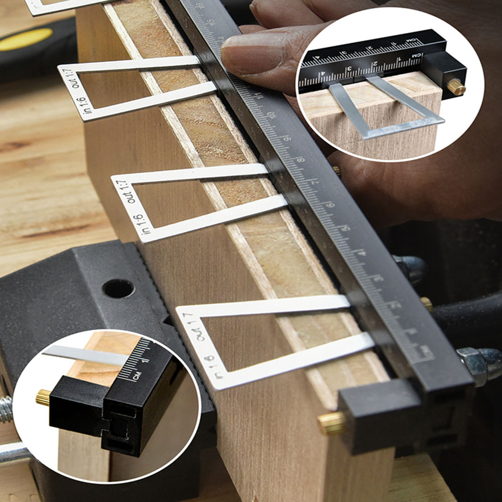 Woodworking Kumiko - 28개/세트 Dovetail Tenon 마킹 게이지, 목공