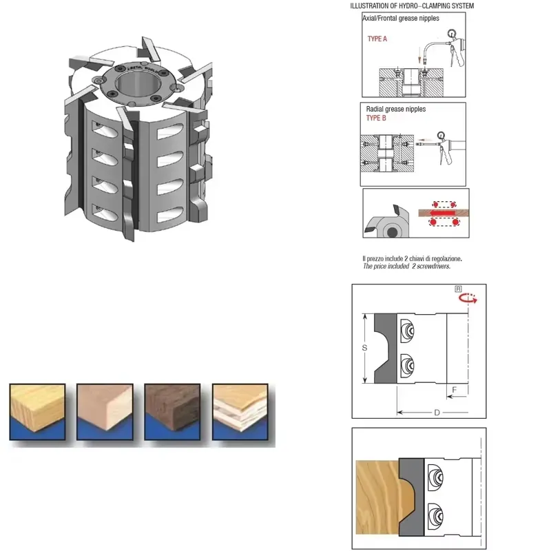 이탈리아 공급업체 HS/HW 하이드로 커터헤드는 톱니형 - Woodworking Supplier 리뷰 및 가격