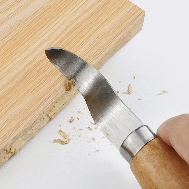 스테인리스 철 조각 칼 너도밤나무 손잡이 곡선형 직선형 - Woodworking Man 리뷰 및 가격