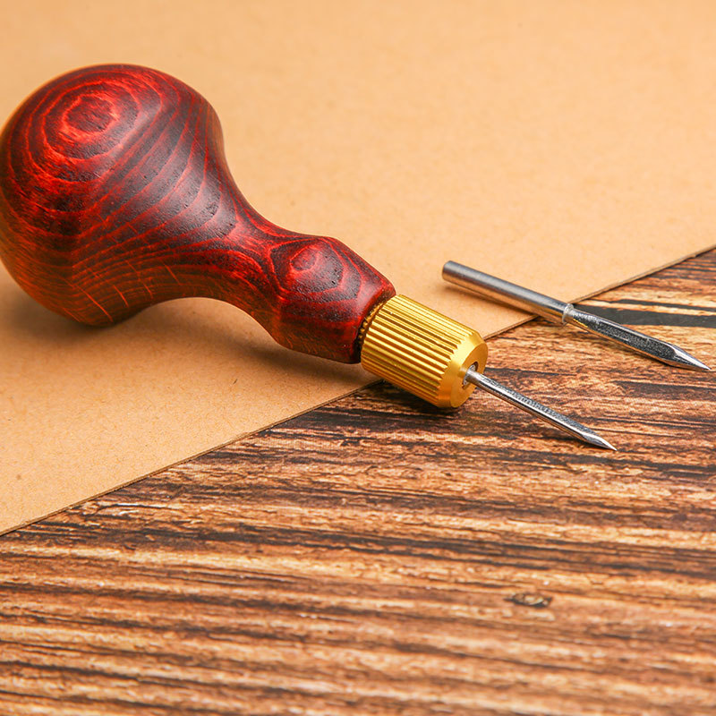 DIY 가죽 펀치 송곳 나무 손잡이 교체 가능한 바늘  - Woodworking Shoes 리뷰 및 가격