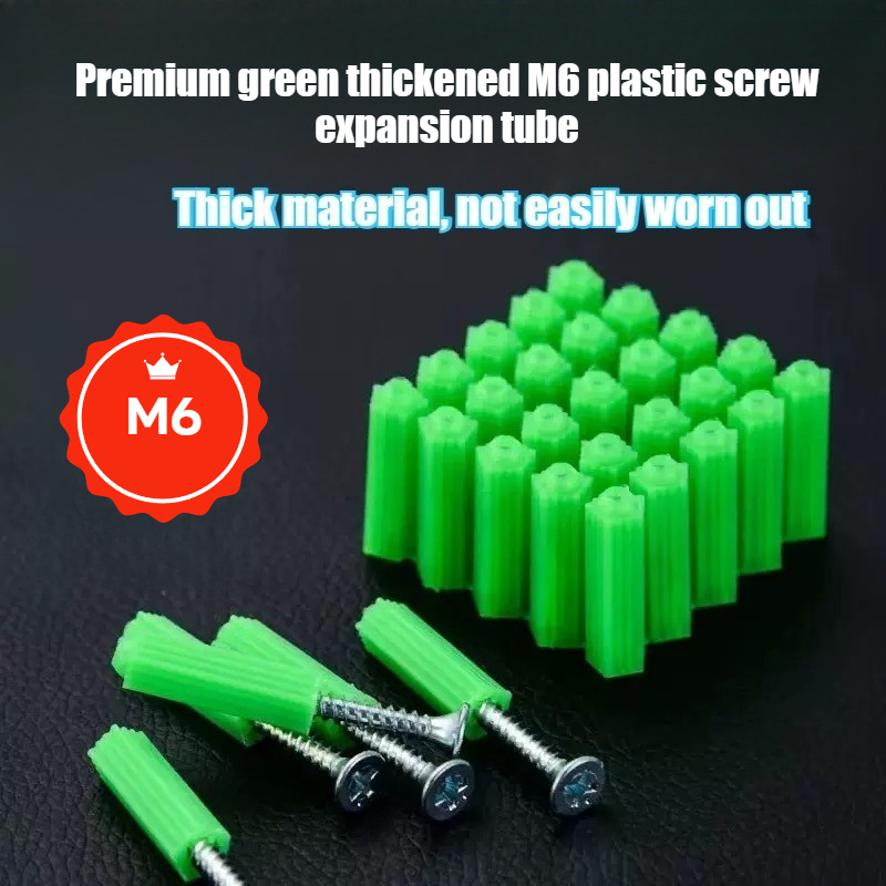 100pcs 프리미엄 그린 두꺼운 M6 플라스틱 나사  - Woodworking Youtube 리뷰 및 가격