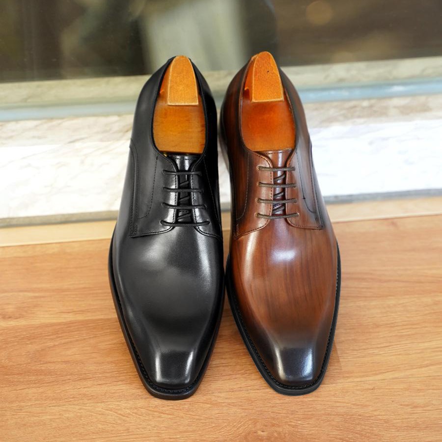 남성 비즈니스 캐주얼 슈즈 빈티지 나무결 스퀘어 토 가 - Woodworking Shoes 리뷰 및 가격